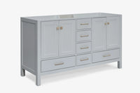 Ariel cambridge (60"& 66") double sink base cabinet.