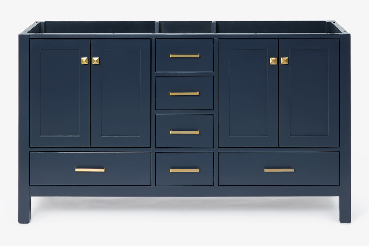 Ariel cambridge (60"& 66") double sink base cabinet.