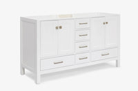 Ariel cambridge (60"& 66") double sink base cabinet.