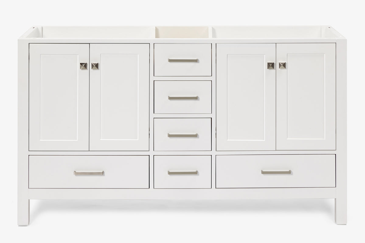 Ariel cambridge (60"& 66") double sink base cabinet.
