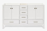 Ariel cambridge (60"& 66") double sink base cabinet.