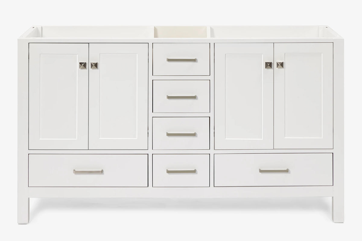Ariel cambridge (60"& 66") double sink base cabinet.