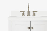Ariel cambridge( 60 in , 61 in )  double rectangle sink vanity with Marble (0.75 in, 1.5 in, 2 in) countertop