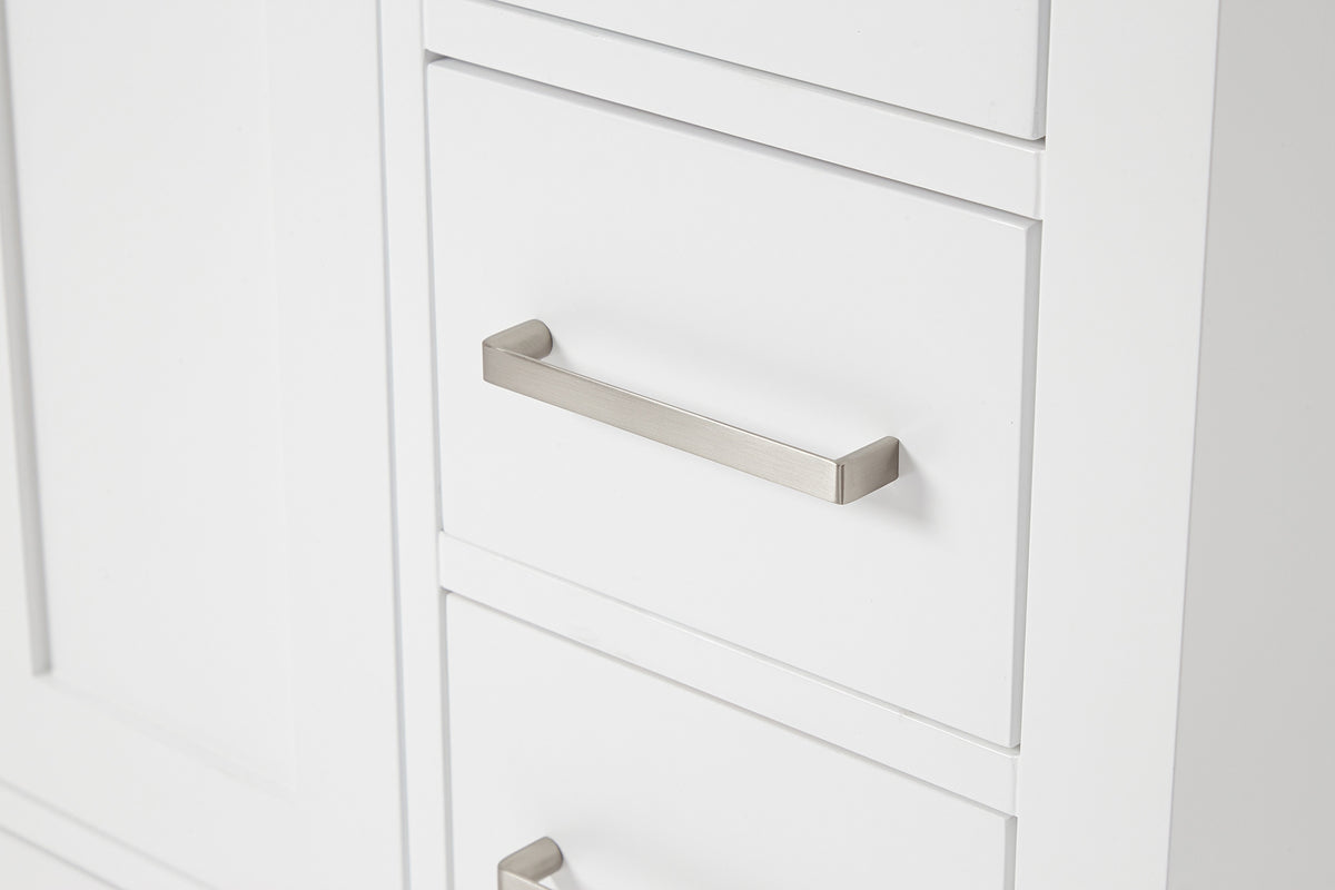 Ariel cambridge( 60 in , 61 in )  double rectangle sink vanity with Marble (0.75 in, 1.5 in, 2 in) countertop