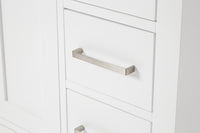 Ariel cambridge( 60 in , 61 in )  double rectangle sink vanity with Marble (0.75 in, 1.5 in, 2 in) countertop