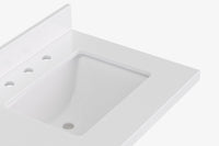 Ariel cambridge( 60 in , 61 in )  double rectangle sink vanity with Marble (0.75 in, 1.5 in, 2 in) countertop
