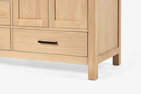 Ariel cambridge( 60 in , 61 in )  double rectangle sink vanity with Marble (0.75 in, 1.5 in, 2 in) countertop