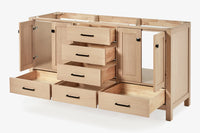 Ariel cambridge (60"& 66") double sink base cabinet.