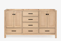 Ariel cambridge (60"& 66") double sink base cabinet.