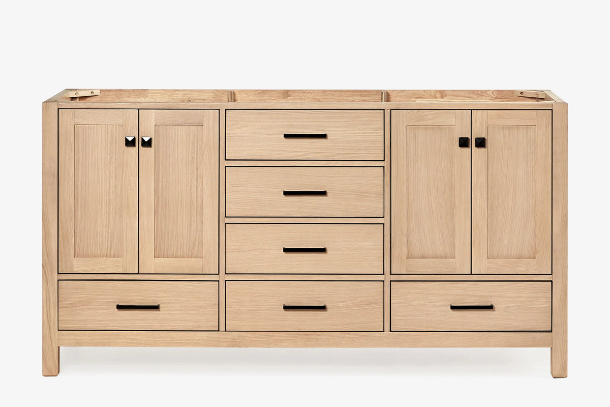 Ariel cambridge (60"& 66") double sink base cabinet.