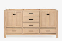 Ariel cambridge (60"& 66") double sink base cabinet.