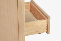 Ariel cambridge 66 inch double rectangular sink bathroom vanity with carrara white quartz countertop 1.5 inch edge in oak