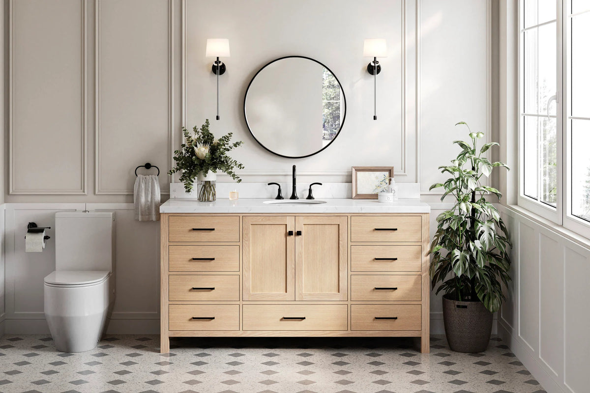 Ariel cambridge (66") single sink base cabinet.