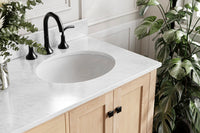 Ariel cambridge (66"&67") in double oval sink bathroom vanity with marble countertop (0.75" & 1.5").