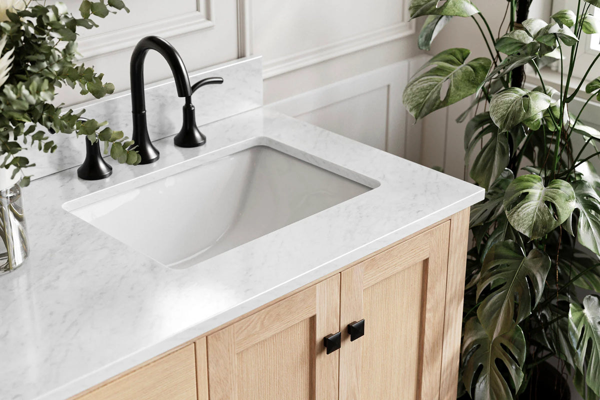 Ariel cambridge 66-67 inch double rectangle sink vanity with  marble countertop with (0.75,1.5)in edge