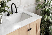 Ariel cambridge 66-67 inch double rectangle sink vanity with  marble countertop with (0.75,1.5)in edge