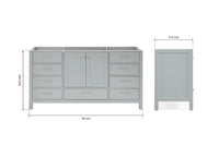 Ariel cambridge (66") single sink base cabinet.