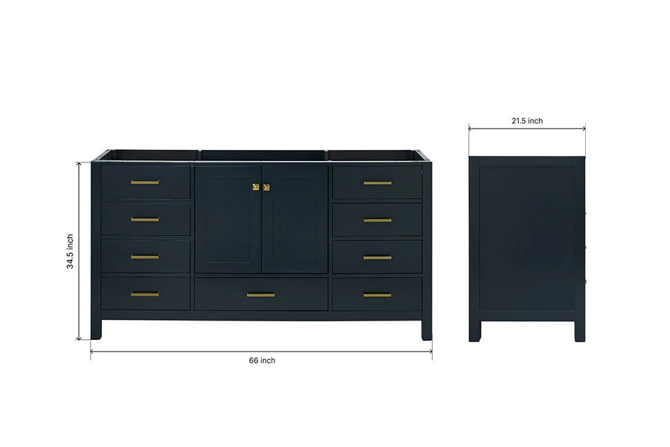 Ariel cambridge (66") single sink base cabinet.