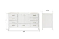 Ariel cambridge (66") single sink base cabinet.