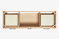 Ariel cambridge 66-67 inch single rectangle sink vanity with countertop with (0.75,1.5)in edge