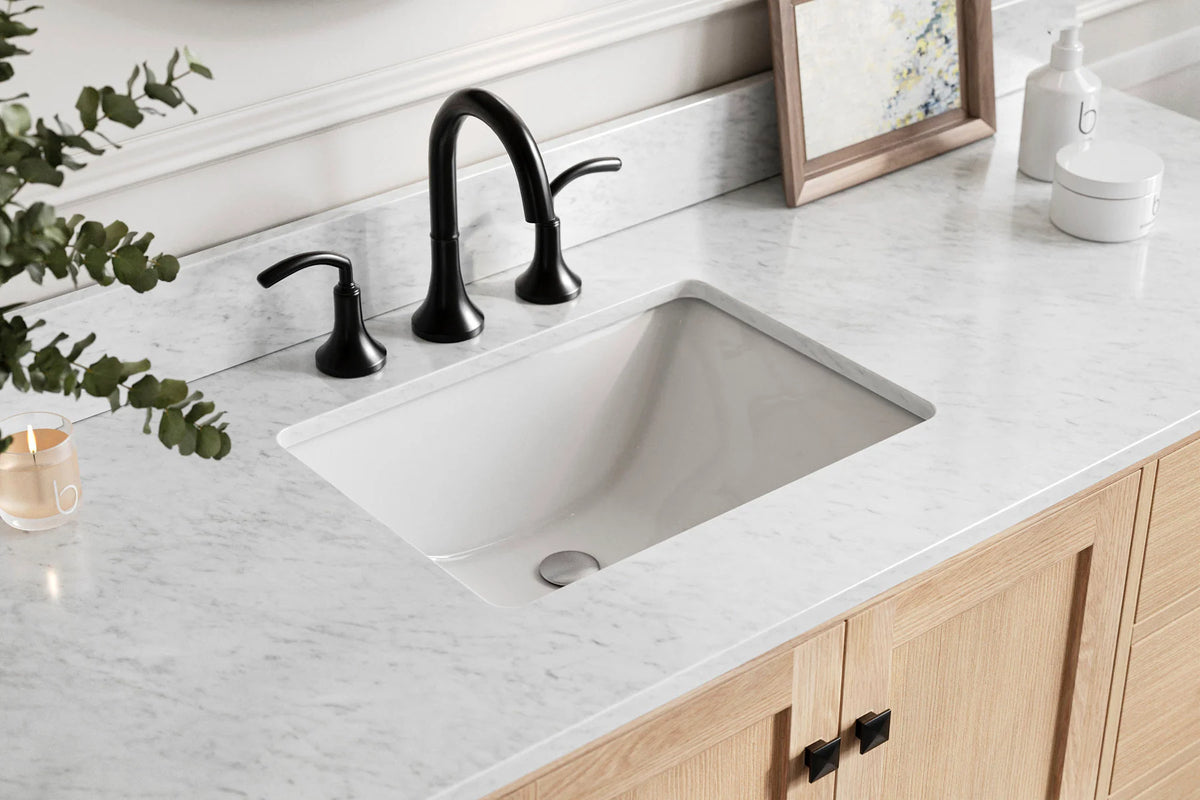 Ariel cambridge 66-67 inch single rectangle sink vanity with countertop with (0.75,1.5)in edge