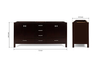 Ariel cambridge (72") double sink base cabinet.