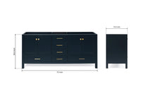 Ariel cambridge (72") double sink base cabinet.