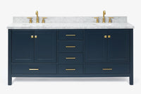 Ariel cambridge (73") double oval sink vanity set.