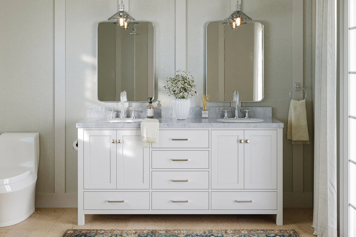 Ariel cambridge (72") double sink base cabinet.