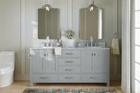 Ariel cambridge (73") double oval sink vanity set.