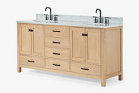 Ariel cambridge (73") double oval sink vanity set.