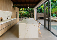Canela Roma Porcelain Slab kitchen