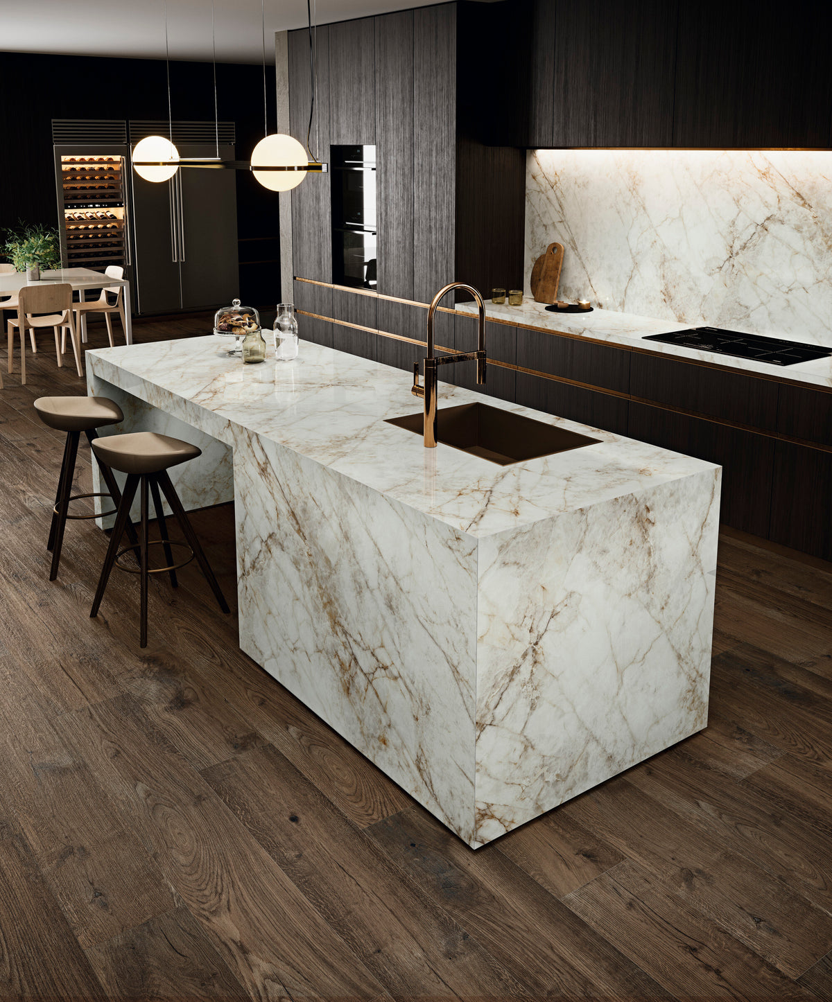 Cuarzo Reno Blanco Porcelain Slab