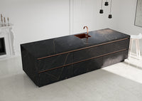 Nero Ardi Negro Porcelain Slab kitchen