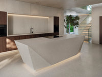 Vicenza Antica Grey Porcelain Slab kitchen