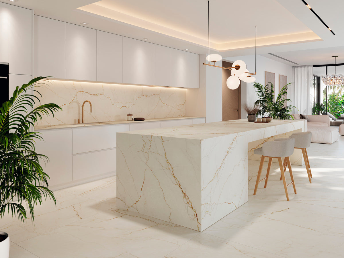 White Balance Blanco Porcelain Slab