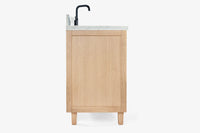 Ariel monroe 61 inch single rectangle sink bathroom vanity with countertop 1.5 inch edge
