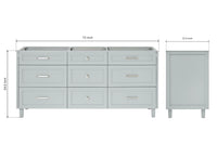Ariel monroe 72 inch double sink base cabinet