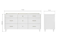 Ariel monroe 72 inch double sink base cabinet