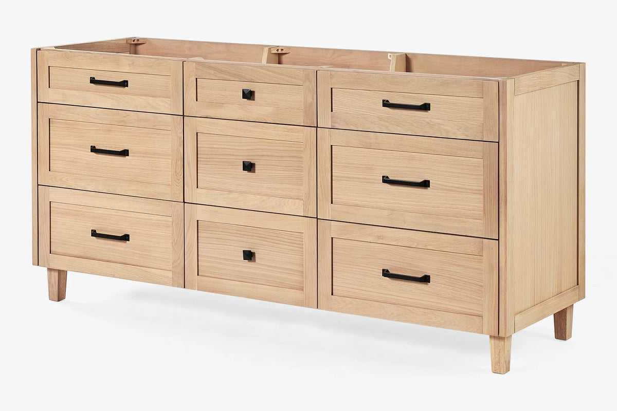 Ariel monroe 72 inch double sink base cabinet