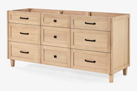 Ariel monroe 72 inch double sink base cabinet