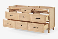 Ariel monroe 72 inch double sink base cabinet