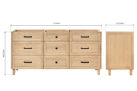 Ariel monroe 72 inch double sink base cabinet