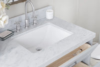 Ariel monroe 73 inch double rectangle sink bathroom vanity with countertop 1.5 inch edge