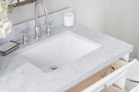 Ariel monroe 73 inch double rectangle sink bathroom vanity with countertop 1.5 inch edge