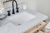 Ariel monroe 73 inch double rectangle sink bathroom vanity with countertop 1.5 inch edge