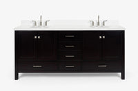 Ariel cambridge (73") double oval sink vanity set.