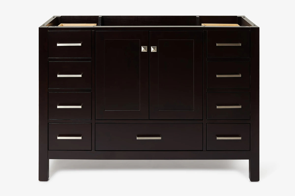 Ariel cambridge 48 in. single sink base cabinet.