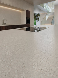 Vicenza Antica Grey Porcelain Slab kitchen