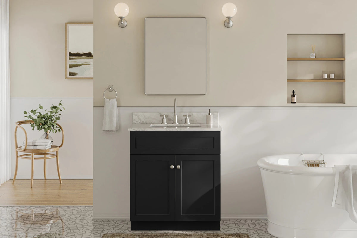 Ariel hamlet (31")rectangle sink vanity with (0.75"& 1.5") countertop.